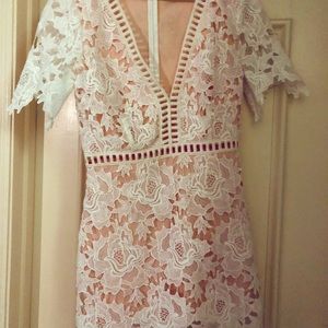 White lace dress